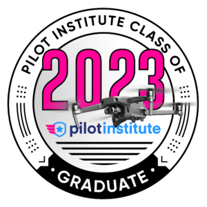 2023 graduate badge from pilot institute