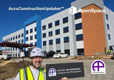 AccuConstructionUpdates using OpenSpace 360° technology to document late-stage exterior progress of a new hotel construction project in Euless, Texas.