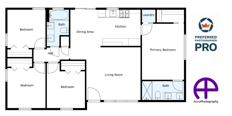 Professional 2d and 3d floor plan creation powered by accufloorplans and cubicasa technology, enhancing property visualizations.