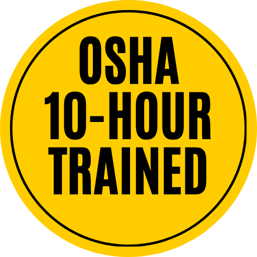 Osha 10 safety compliant badge
