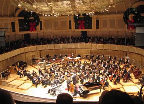 Chicago Symphony Orchestra Live Performance For Dallas Design Projects Chicago symphony orchestra is performing live on stage inside chicago's symphony hall.